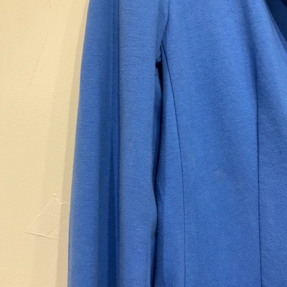 Talbots Petite Blue Collared Soft Unstructured Blazer Size Small Petite - Picture 3 of 5